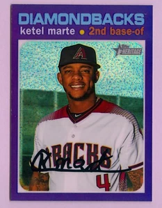 2020 Topps Heritage Chrome Purple Refractor THC-183 Ketel Marte Diamondbacks - Picture 1 of 1