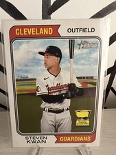 2023 Topps Heritage - #232 Steven Kwan Rookie Card
