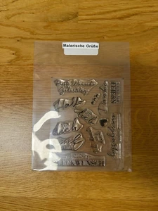 Stampin' UP! Klarsicht Stempelset Malerische Grüße - Bild 1 von 1