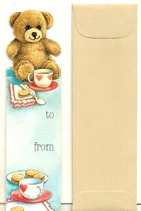 ARTESANÍAS - PUBLICACIÓN ANTIOCH - MARCADOR DE GABINETE DE REGALO - OSO DE PELUCHE - Imagen 1 de 1