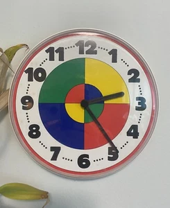 Vintage IKEA Wall Clock Memphis Milano Postmodern 80s West Germany Pop Art - Picture 1 of 4