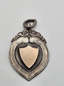 Antike gepunzte Silber & Gold Taschenuhrkette Anhänger William Adams - Bild 1 von 13