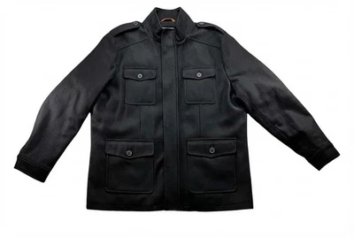 NWOT SZ XXL Dockers Men's Wool-Blend Pea Coat Blue Quilted Lining - Image 1 of 4