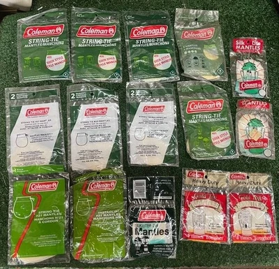 Мантии для фонарей Coleman 15 упаковок новые из старых запасов коллекционирование для кемпинга см. описание - Изображение 1 из 4