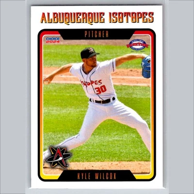 Kyle Wilcox Team Set 2024 Choice #16 Albuquerque Isotopes Card - Image 1 of 3