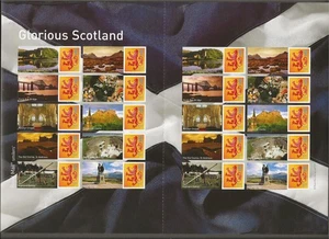 Great Britain mint never hinged smiler sheet Glorious Scotland[ 158 - Picture 1 of 1