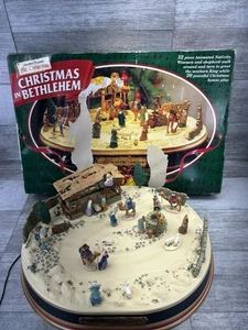 Vintage Mr. Christmas In Bethlehem 32 Teile Krippe 20 Hymnen 1997 komplett funktioniert  - Bild 1 von 24