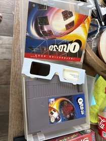 NES ORB.3D Game CIB / 3d glasses included & Manual W/Nintendo Hard Plastic Case
