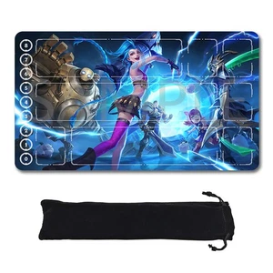 Jinx - League Of Legends Riftbound Playmat 24x14 in + Free Storage Bag - Picture 1 of 15
