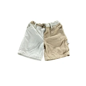 Pacsun Mädchen hellbraun braun weiß Farbblock Shorts Jugend Größe 7 - Bild 1 von 4
