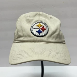 Reebok NFL Onfield Pittsburgh Steelers Mütze Kappe beige klein verstellbarer Riemen hinten - Bild 1 von 9