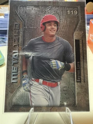 Bayron Lora Metalized 2021 Metal Universe Champions #119 Baseball Card - Image 1 of 2