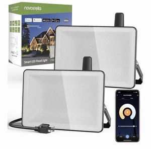 2 Pack Novostella 9000 Lumens 100 Watts Water Resistant Smart LED Flood Light - Picture 1 of 12