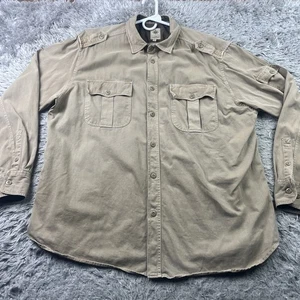 Territory Ahead Shirt Mens XXL Long-Sleeve Workwear Utility Button Dual Pockets - Picture 1 of 11
