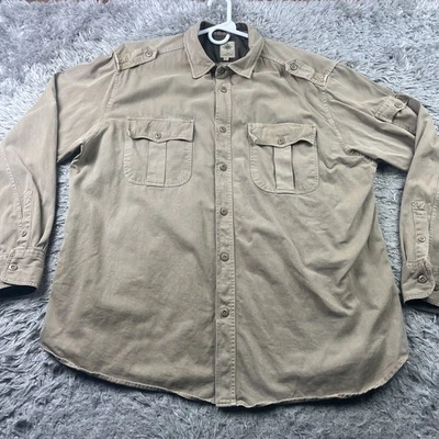 Territory Ahead Shirt Mens XXL Long-Sleeve Workwear Utility Button Dual Pockets - Image 1 of 4