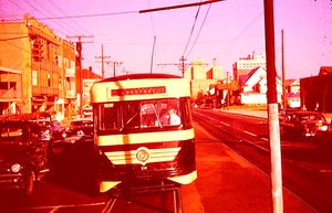 DUPLICATE EKTACHROME SLIDE ATLANTIC CITY BRILLINER TROLLEY #219 ATLANTIC CITY NJ - Picture 1 of 1
