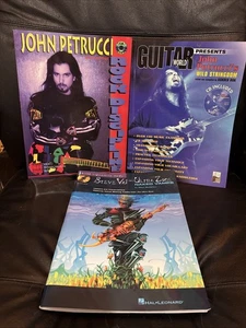 Lot of 3 Guitar Books John Petrucci and Steve Vai / Shredders - Picture 1 of 7