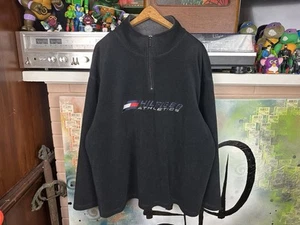 Sudadera Pullover Vintage Y2K 00s Tommy Hilfiger Atletismo Cuarto Cremallera Polar - Imagen 1 de 4