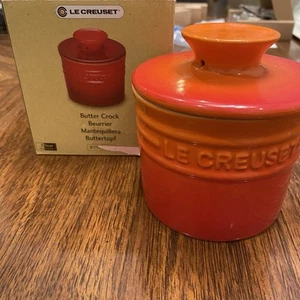 Le Creuset Stoneware VOLCANIC 6oz/170ml Butter Crock NEW NIB - Picture 1 of 10