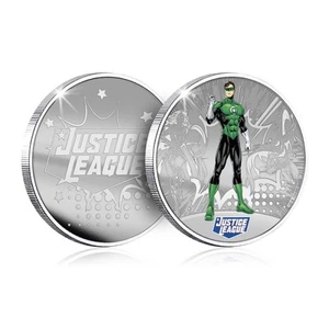 DC Comics Justice League Silbermünze Farbe Superhelden Sammlung - Green Lantern - Bild 1 von 3