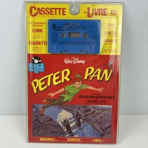 Walt Disney's Peter Pan Read Along Book and Cassette Tape Sealed French - Picture 1 of 11