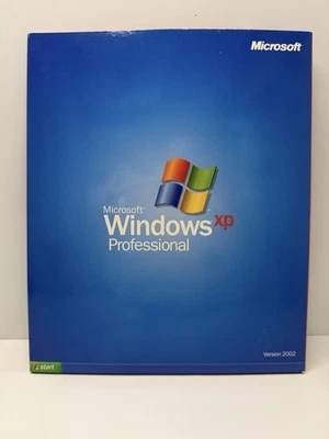 Microsoft Windows XP Professional 2002 Retail Box + CD & Manual – COA Key - Image 1 of 3