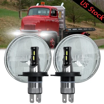 Nuevo para International Harvester serie R PAR 7" LED faros redondos haz alto-bajo Foto 1 de 4