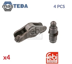 21114 CAMSHAFT VALVE ROCKER ARM FEBI BILSTEIN 4PCS FOR VAUXHALL OMEGA 2.5L 110KW - Picture 1 of 5
