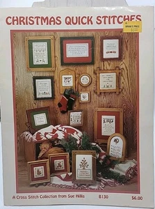 CHRISTMAS QUICK STITCHES Sue Hillis 15 Designs Counted Cross Stitch Pattern Book - Picture 1 of 13