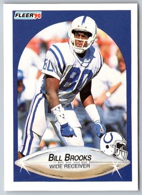 1990 Fleer Bill Brooks #229 Indianapolis Colts Football Card - Image 1 of 2