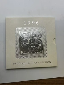 Juego de 8 monedas de boda colección Royal Mint 1996 Reino Unido - Imagen 1 de 7