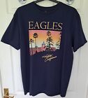 Eagles Hotel California Tour T Shirt 2022 Blue Size L (P2P 22")