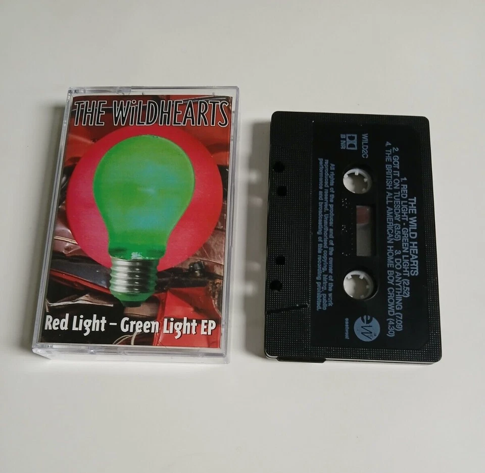THE WILDHEARTS RED LIGHT GREEN LIGHT EP CASSETTE TAPE WARNER EASTWEST UK 1996 - Image 1 of 1