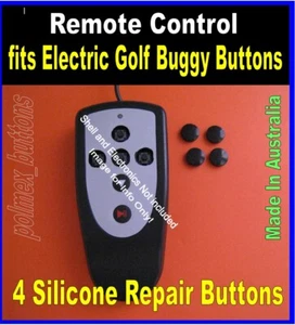 fits Remote control electric golf buggy caddy - 4 Replacement Buttons only - Picture 1 of 4
