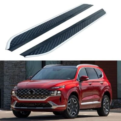 2 piezas estriberas estriberas barras de peldaños laterales para Hyundai Santa Fe Sport 2013-2018 Foto 1 de 4