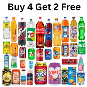 Multipack of Coca Cola, 7Up, Fanta, Irn Bru, Mountain Dew, Pepsi, Vimto, & More. - Picture 1 of 189