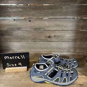 Big Kids Childrens Merrell H2O Hiker Gray Water Shoes Sandals Size 4 Y GUC