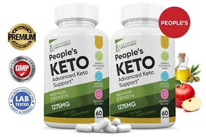 Peoples Keto ACV Pills 1275 MG Stronger Than Gummies Keto Support 2 Bottle - Picture 1 of 6