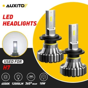 2PCS AUXITO H7 LED Headlight Bulbs High Beam/Low Beam 12000LM 6500K Super White - Picture 1 of 12