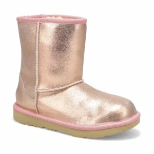 UGG T Classic II Metallic Glitzer Roségold Pink Stiefel Mädchen/Damen Größe 5 Eu38 - Bild 1 von 6