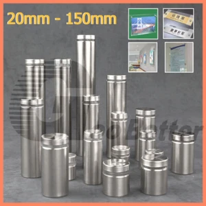 Insegna Supporti Montaggio Viti Fissaggio Parete Bulloni Stand Off Staffe Acciaio Inox - Foto 1 di 25