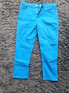 Damenjeans M&S Super Skinny Cropped Größe 10 Kobaltblau - Bild 1 von 6
