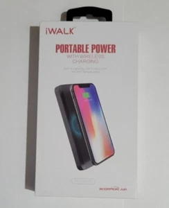 iWalk ScorpionAir Multi Cable Charger w/Wireless Power Bank Portable 8000mAh 10W - Picture 1 of 1