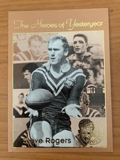 Steve Rogers Heroes Of Yesteryear 1994 kangaroo heroes rare vintage nrl card #30
