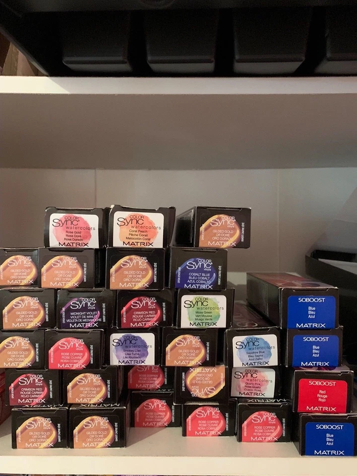 MATRIX COLOR SYNC DEMI HAARFARBE, SPA, AQUARELL, VINYL, TRANSPARENT SAUER, NEU - Bild 1 von 1