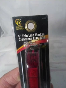 Grand General Red 4" Thin Line Clearance Marker LED Light 12v - Picture 1 of 2