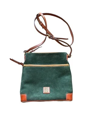 Dooney & Bourke Suede Large Crossbody Handbag Purse - Image 1 of 4