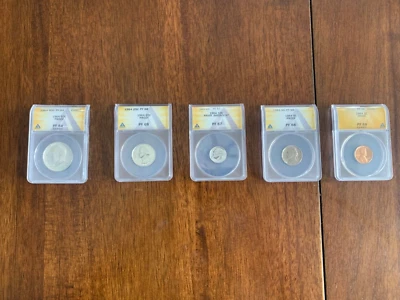 1964 ANACS Proof Set with Cameo Kennedy and Lincoln - Image 1 of 4