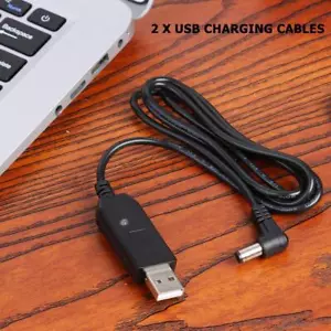 2pcs 3.28ft USB Charger Cables for BaoFeng UV-5R UV-82 UV-8D BF-9700 UV-6R Radio - Zdjęcie 1 z 7