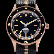 THORN Watch Men Hygrometer Tin Bronze Diving Automatic Mechanical Sapphire 200M